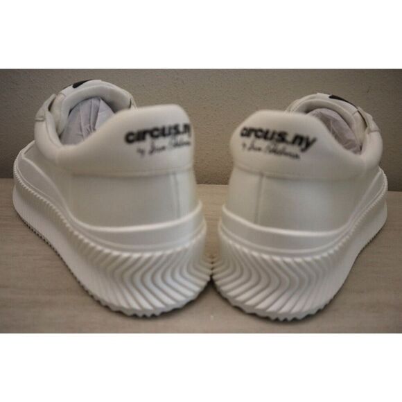 Circus NY x Sam Edelman Women's Sz 10M White Tatum Wavy-Ribbed Flatform Shoes - Picture 8 of 14